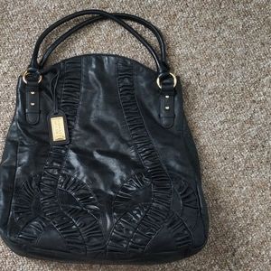 Large black Badgley Mischka purse